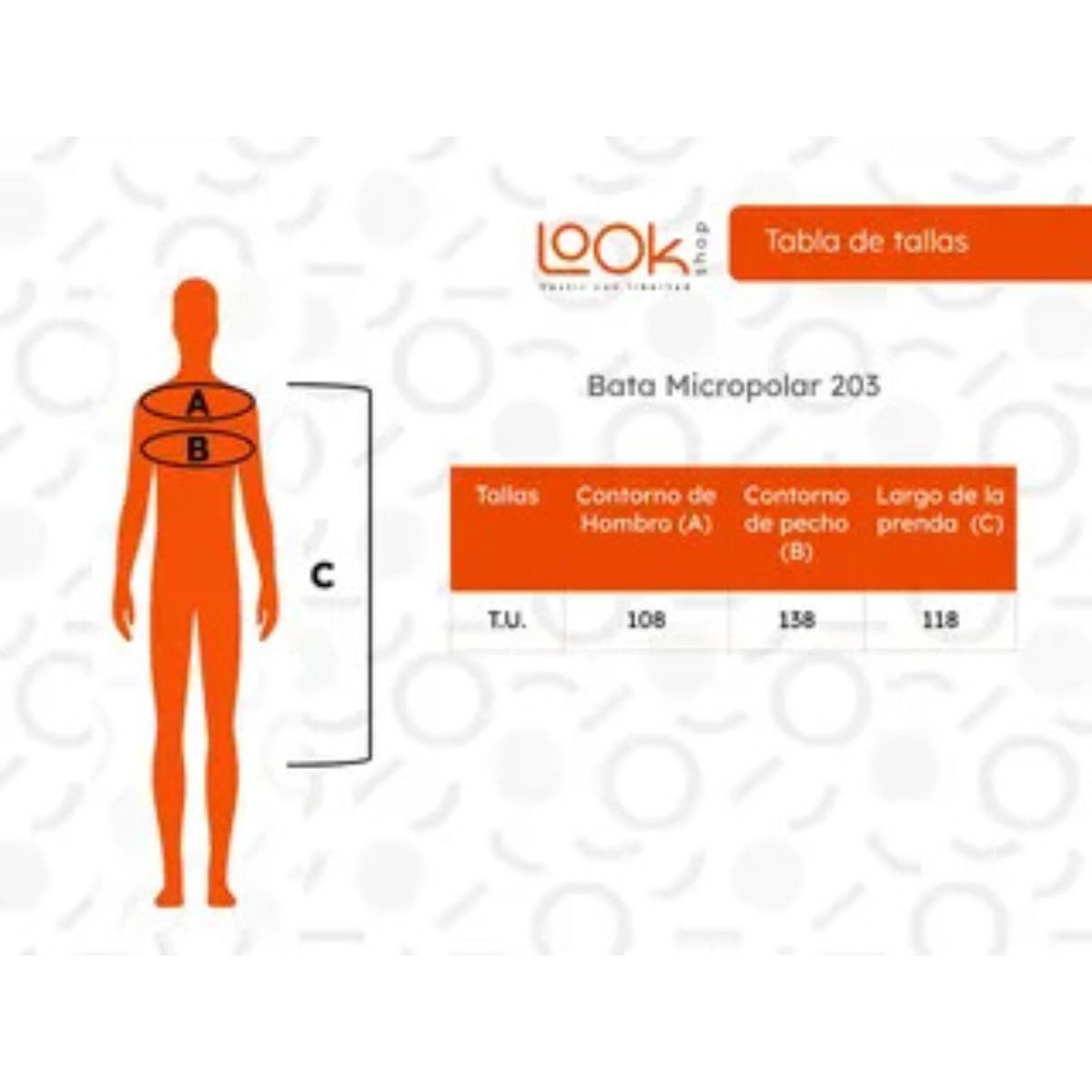 GENERICO - Bata Micropolar Excelente Calidad. Colores 203