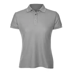 ANDESLAND OUTDOOR APPAREL - Polera Algodón Pique Manga Corta Velox Gris Mujer