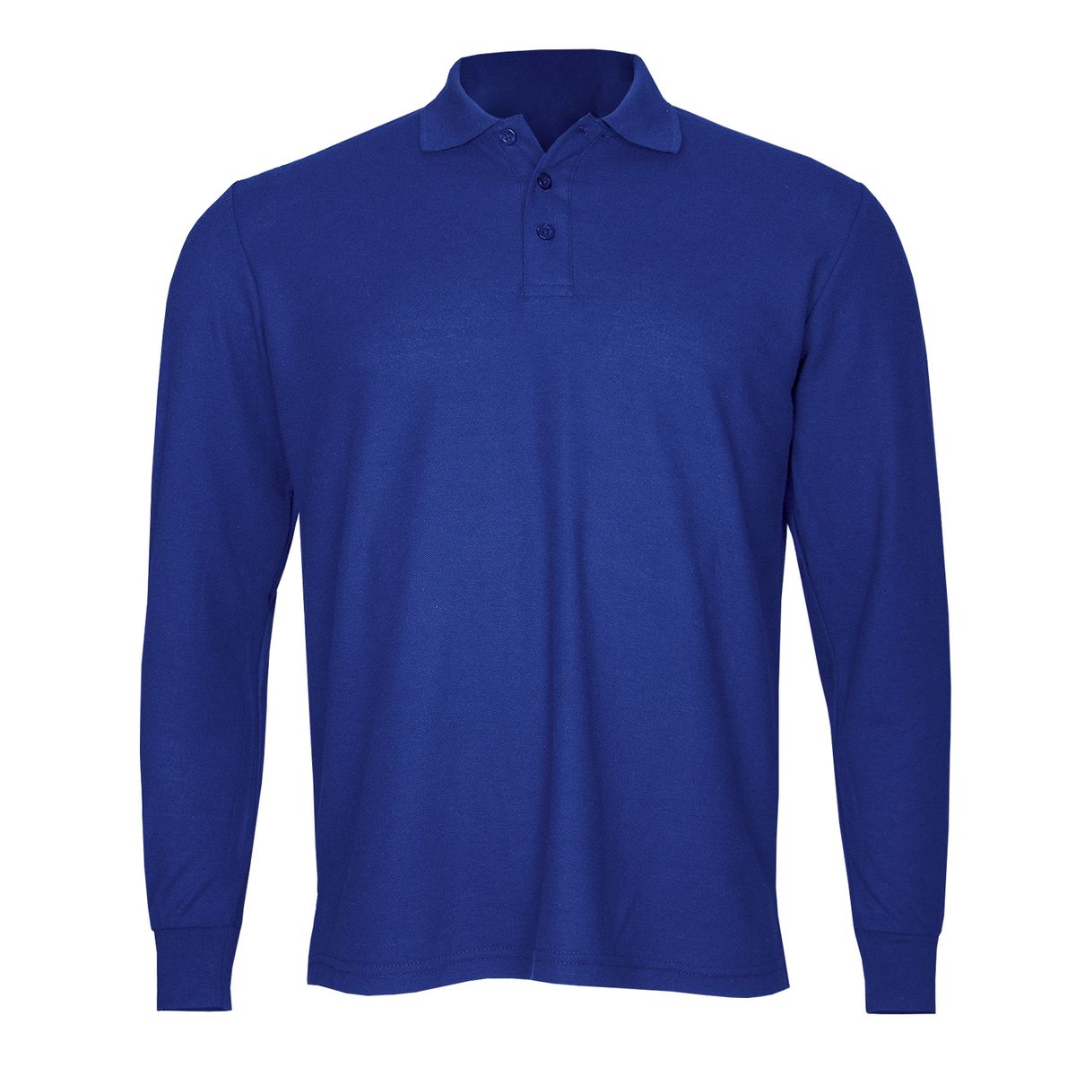 ANDESLAND OUTDOOR APPAREL - Polera Algodón Pique Manga Larga Velox Azulino Hombre
