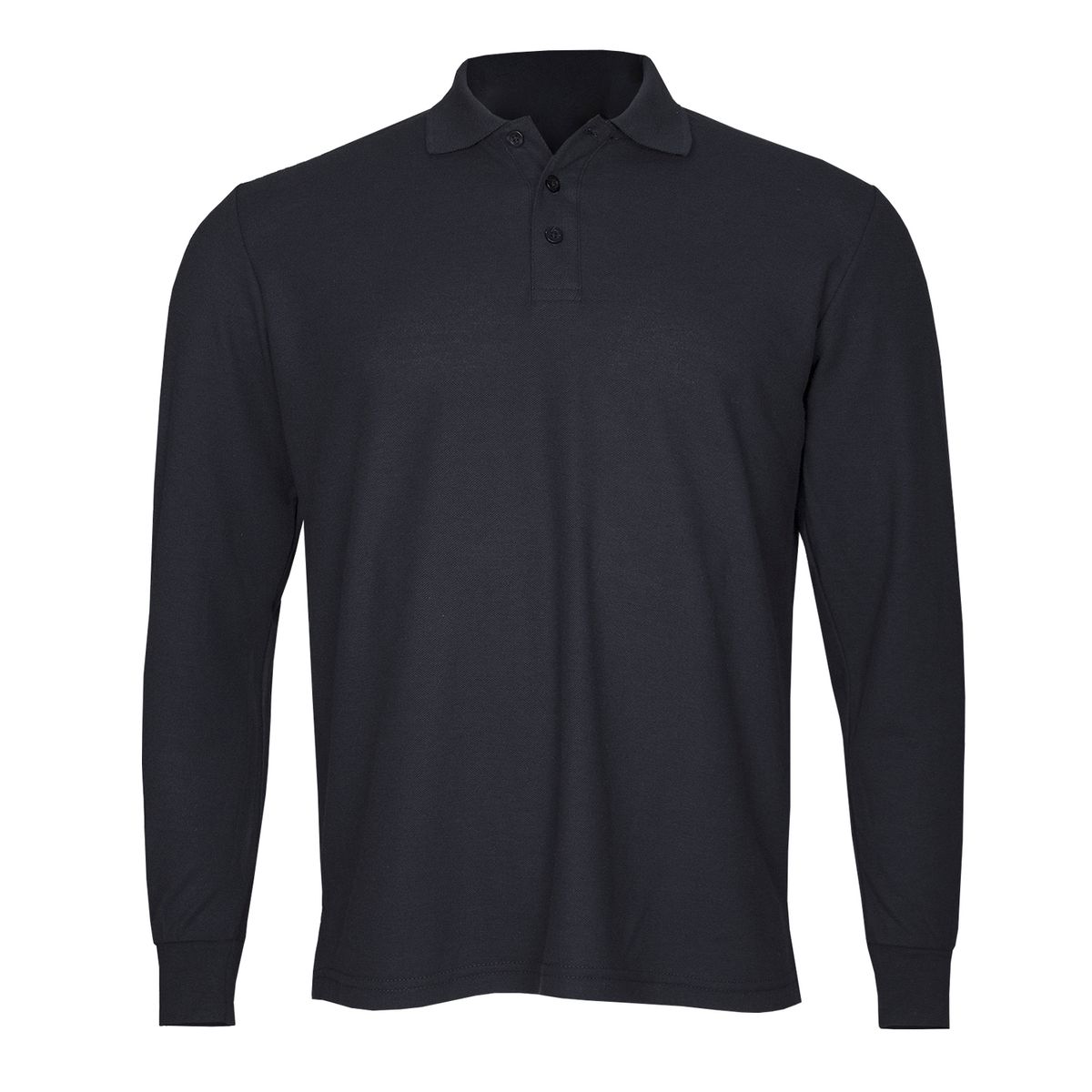 ANDESLAND OUTDOOR APPAREL - Polera Algodón Pique Manga Larga Velox Azul Hombre