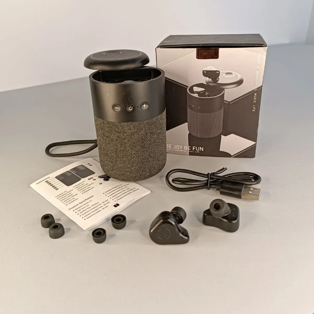 GENERICO - Parlante y Audífonos Bluetooth gran sonido graves 3D Android iPhone