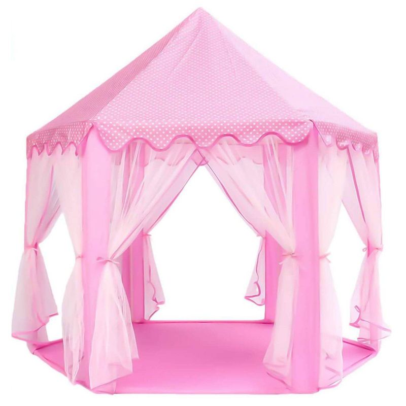 GENERICO - Carpa Infantil Castillo Princesa Malla Niña Portátil Rosado