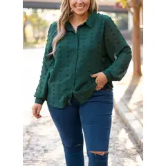 ARRAKASTA - Blusa abotonada punto suizo
