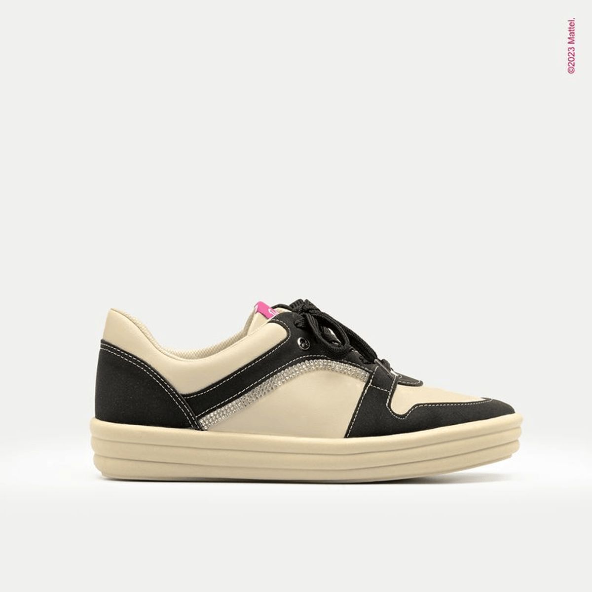 PICCADILLY - Zapatilla Urbana Mujer Negro/Beige Barbie Piccadilly