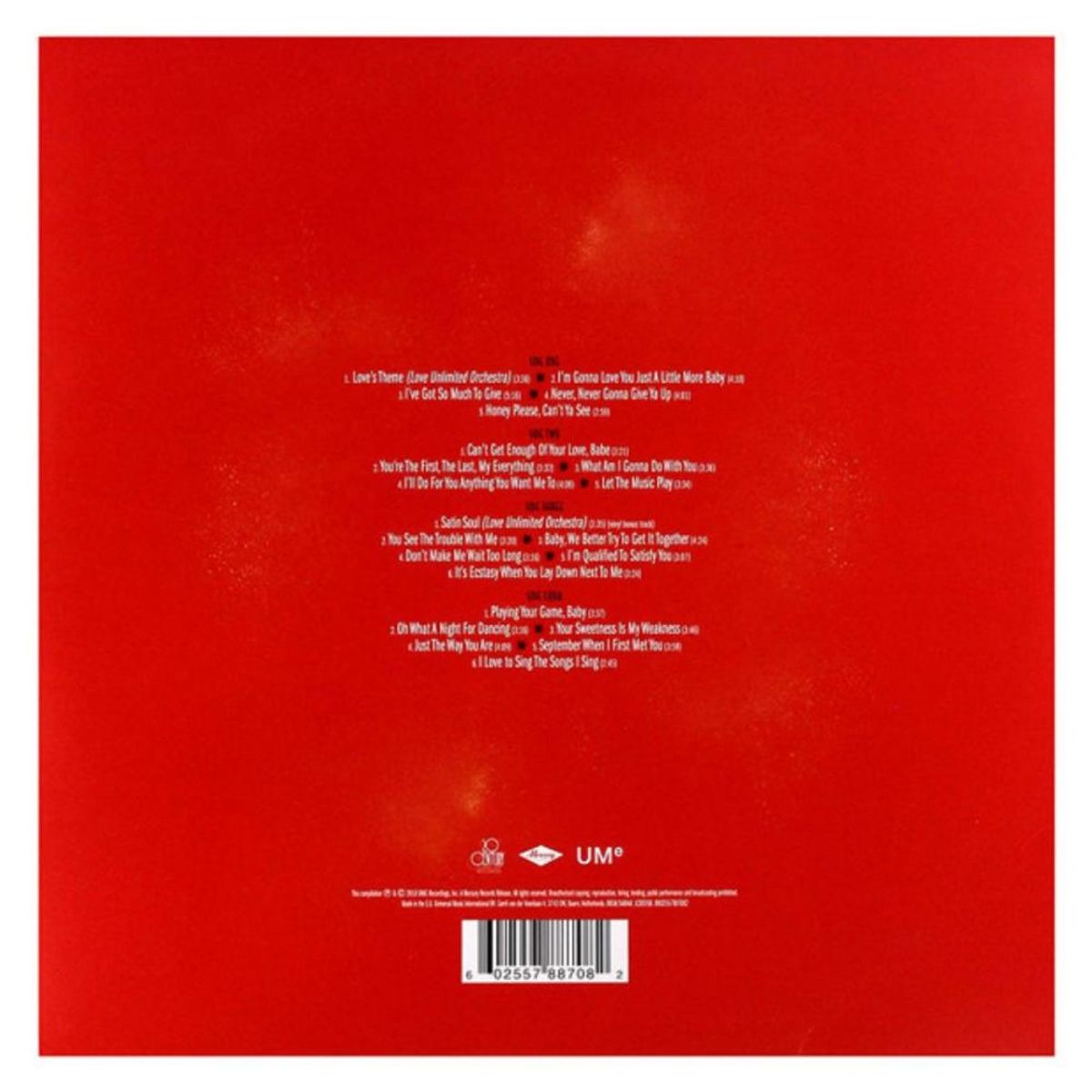 HITWAY MUSIC - BARRY WHITE - LOVE"S THEME THE BEST OF (2LP) - VINILO HITWAY MUSIC