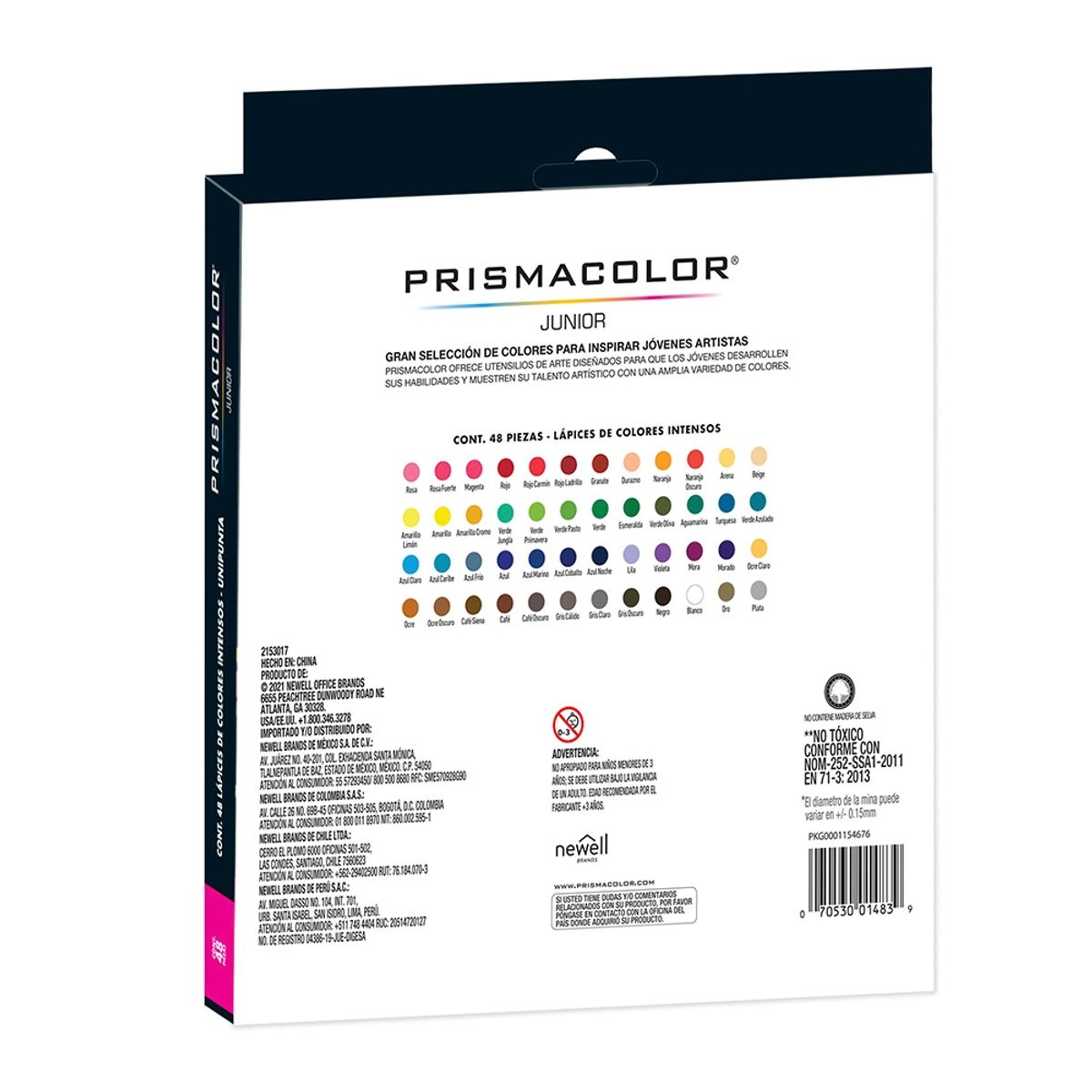PRISMACOLOR - Set 48 Lapices de Color Prismacolor Jr. Colores Surtidos