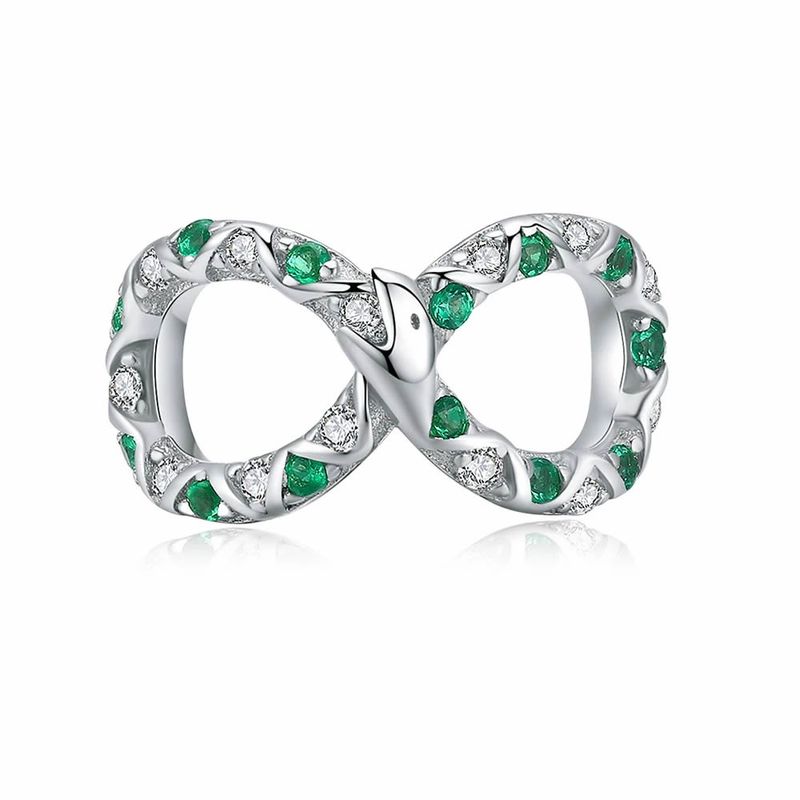 TODOJOYAS - Charm Dije Plata 925 Infinto Serpiente