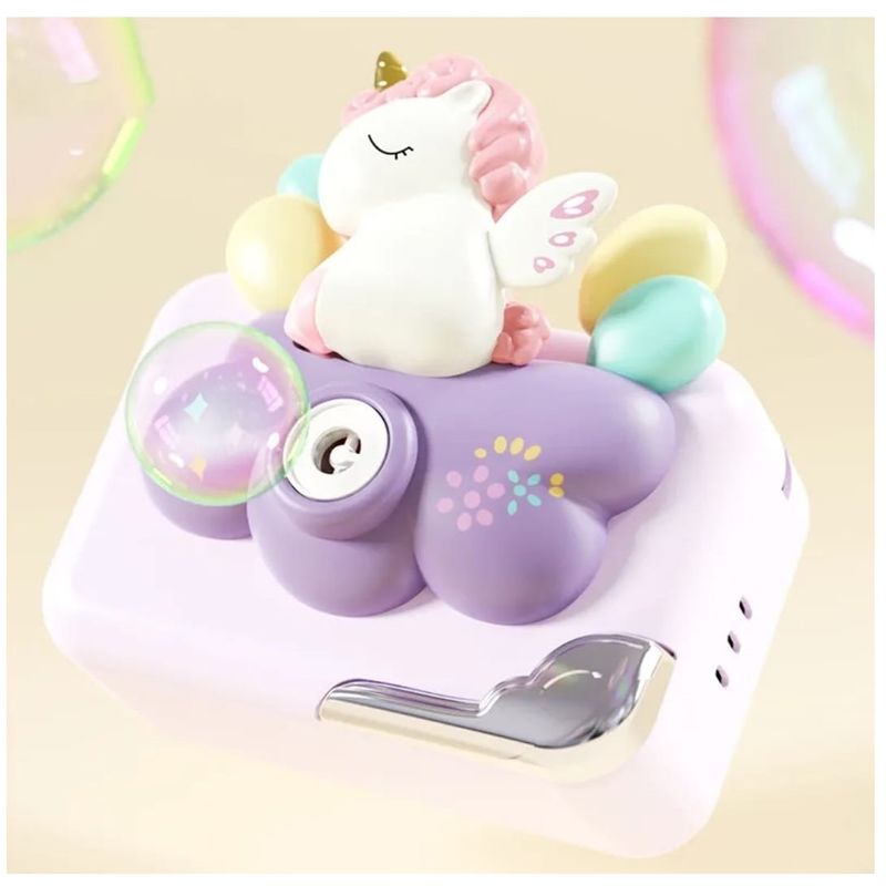 GENERICO - Cámara de Burbujas diseño unicornio maquina de burbujas
