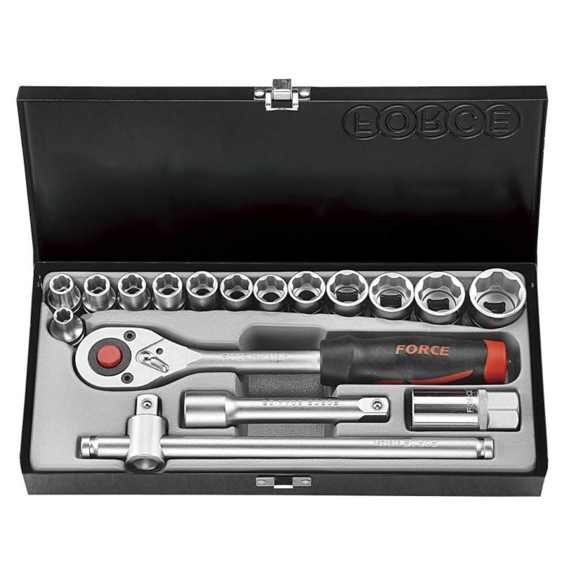 FORCE - Juego de Dados Hexagonales 1/2" 8 a 26mm 4173-5 Force