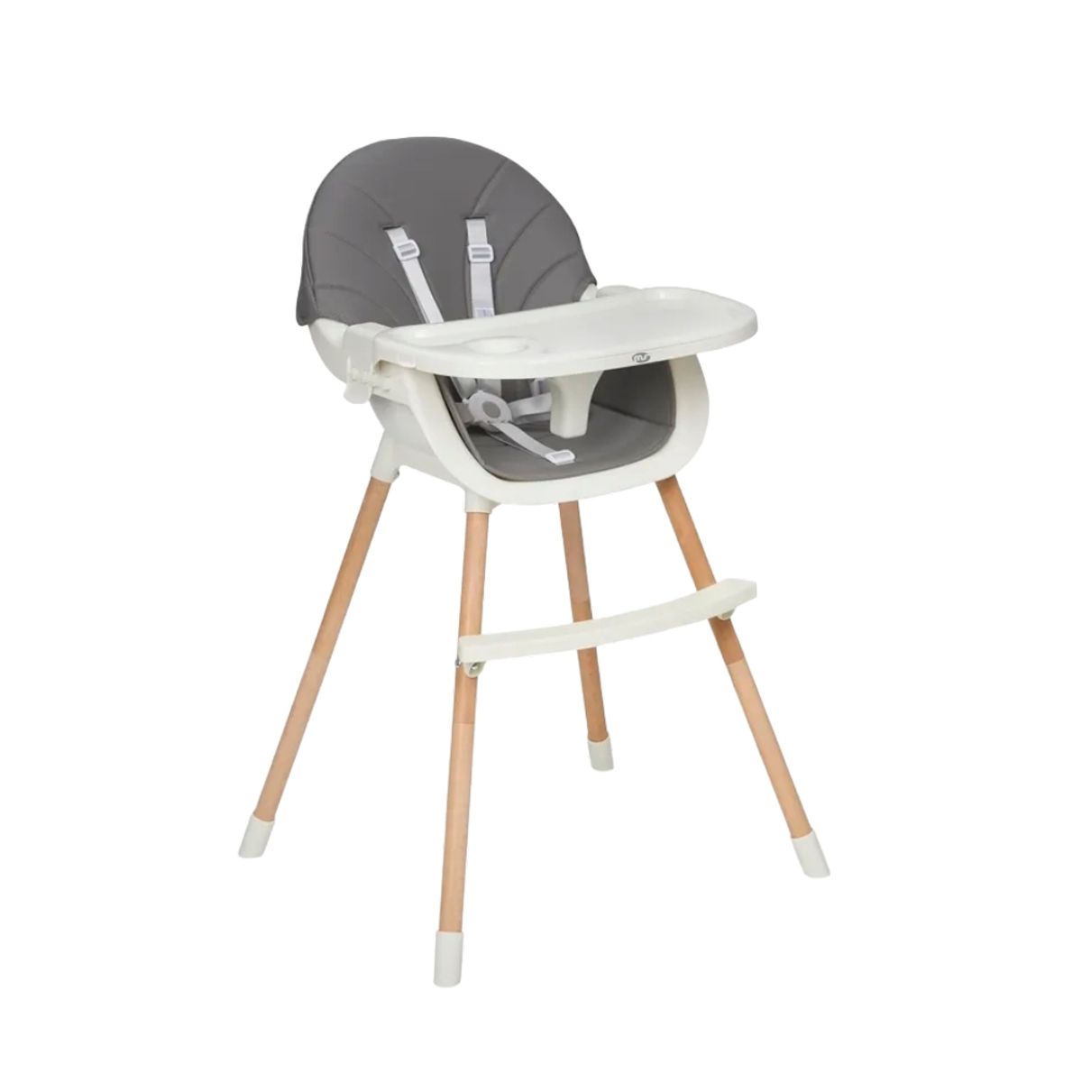 BABYMINE - Silla de comer Max Comfort Gris