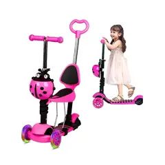 GENERICO - Scooter o Monopatín para niños con luces LED 5 en 1