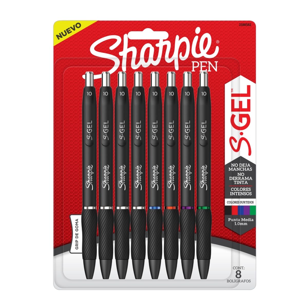 SHARPIE - Set 8 Boligrafos Gel 1 mm Sharpie Colores Surtidos