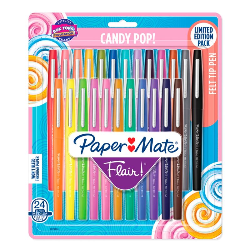 PAPER MATE - Set 24 Rotuladores Flair Candy Pop Papermate Surtido