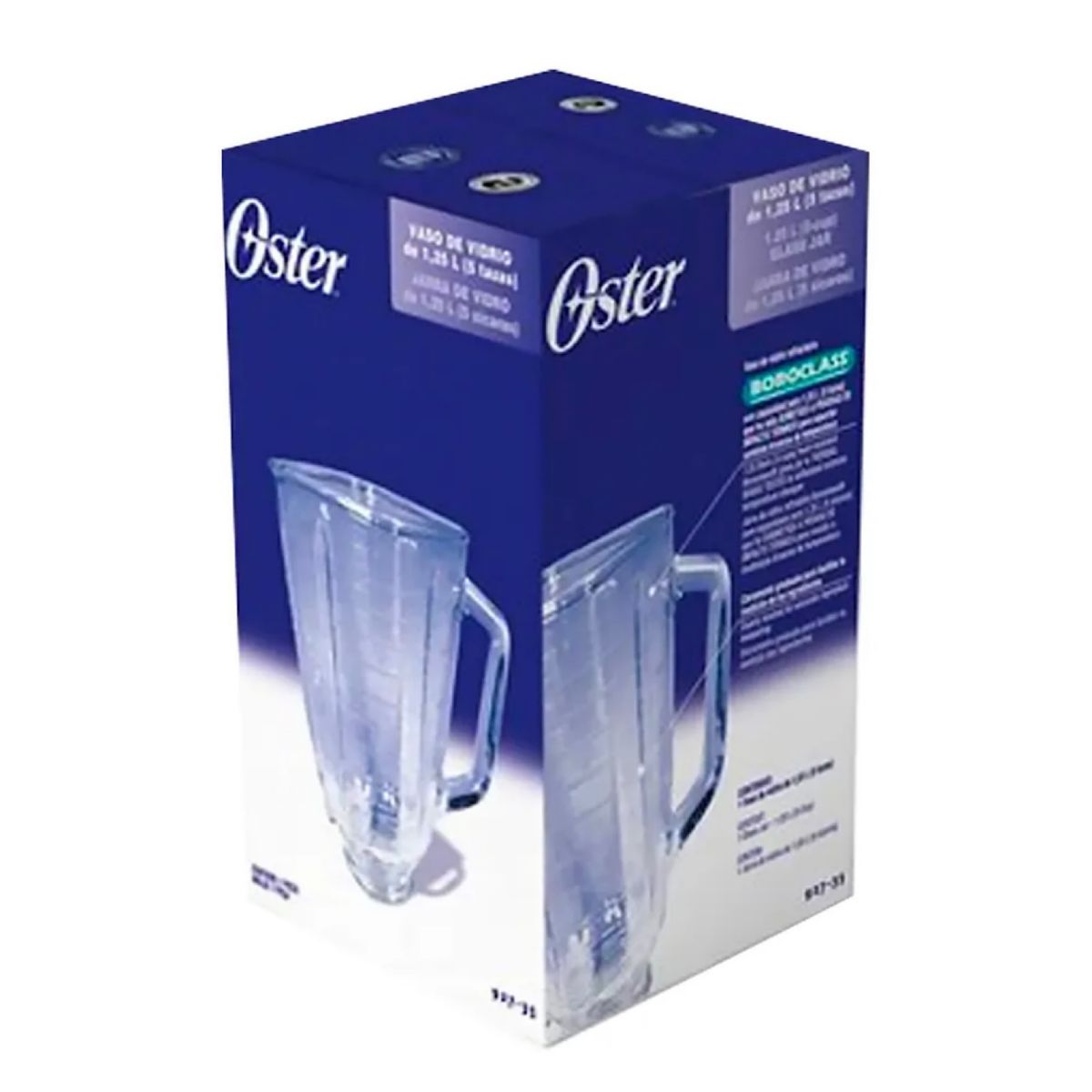 OSTER - Vaso De Vidrio Cuadrado Oster De 1.25 Litros