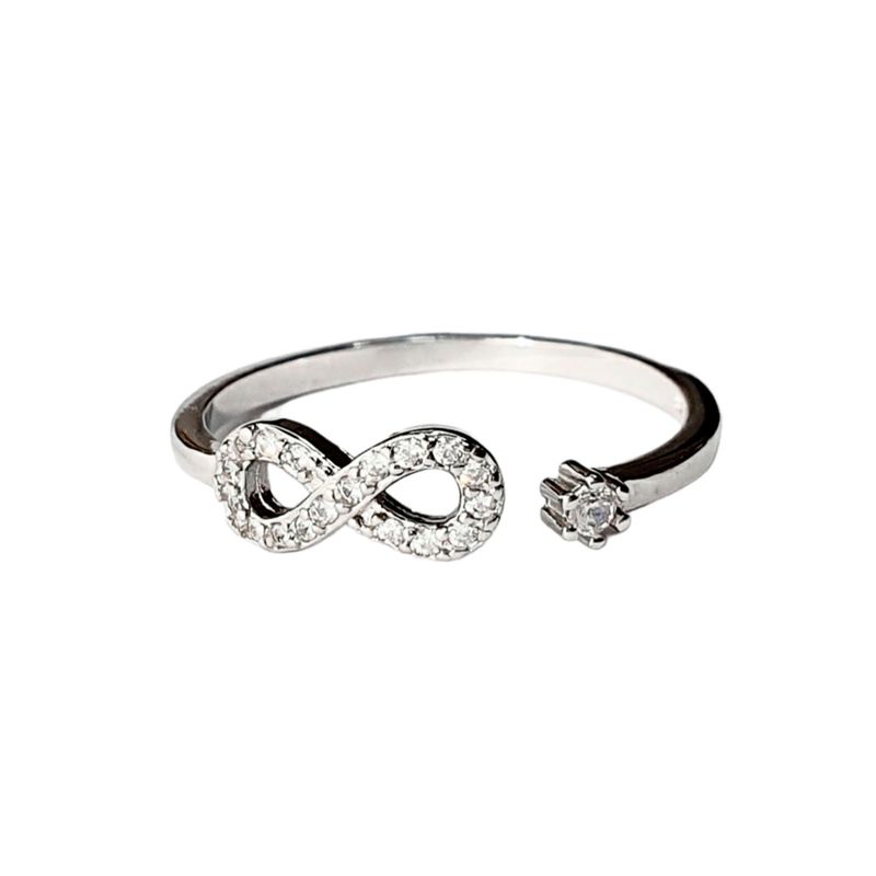 GENERICO - Anillo Plata Infinito Microcircones