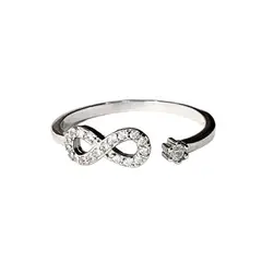 GENERICO - Anillo Plata Infinito Microcircones