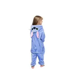 GENERICO - Pijama polar Stitch celeste niñoa