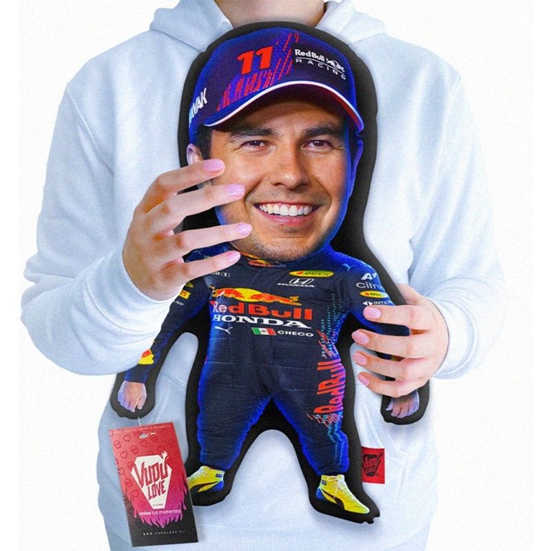 VUDU LOVE - Cojín Checo Perez Chiquito F1 40cm Vudú Love.