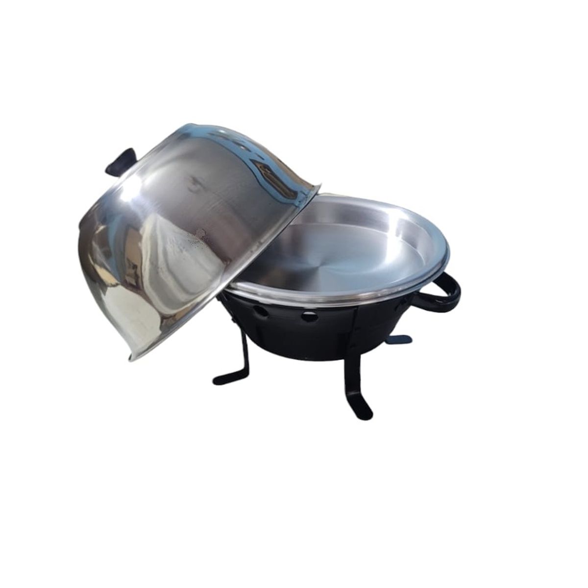 GENERICO - Parrilla De Mesa Con Tapa 30cm