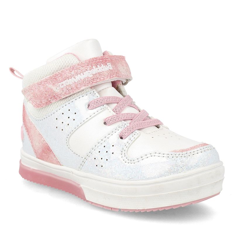 BUBBLE GUMMERS - ZAPATILLA NIÑA BUBBLEGUMMERS NEON CAÑA ALTA BLANCO 22-25