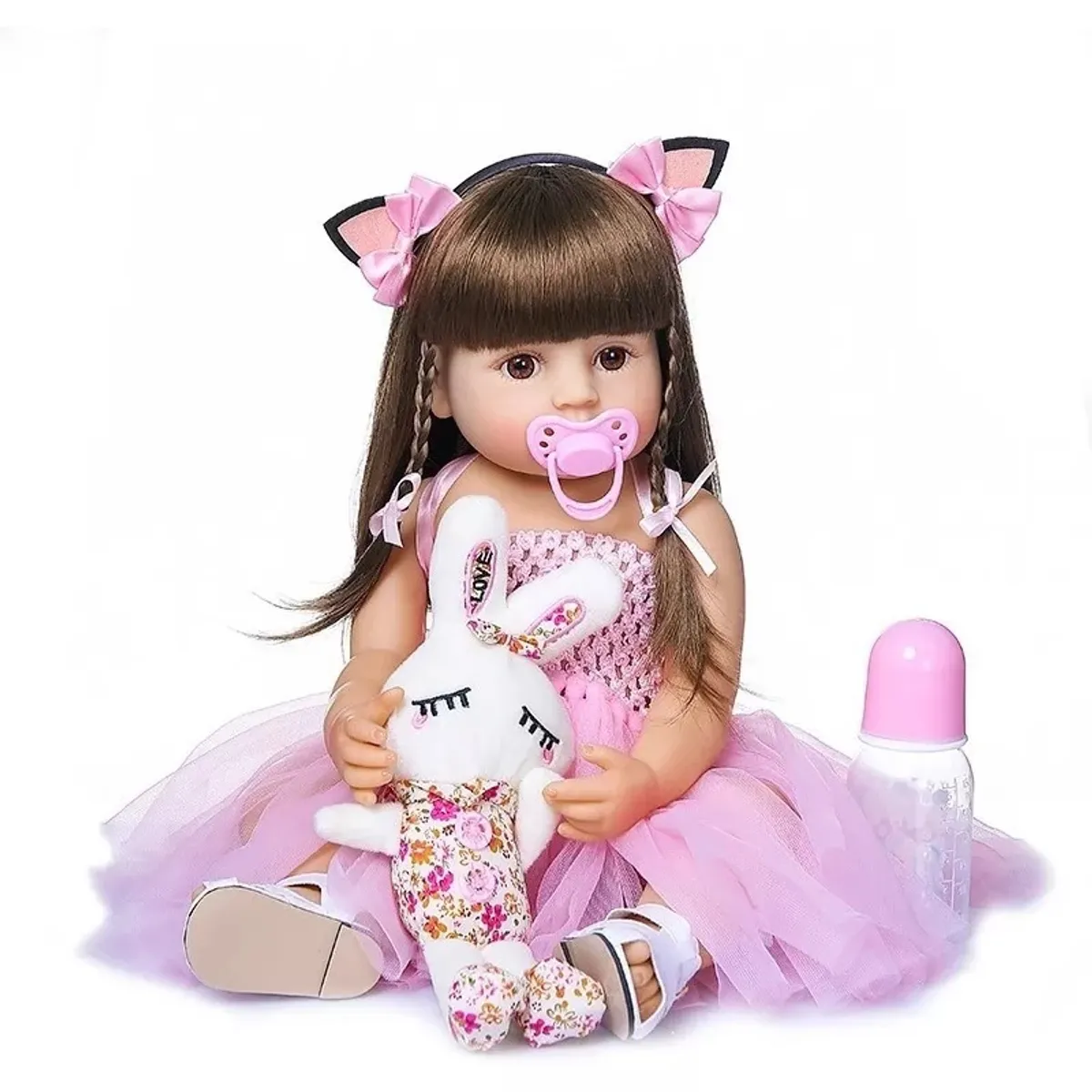 BESTOYS - Bebé Muñeca Realista Reborn 100% Silicona 55cm 501 Bestoys