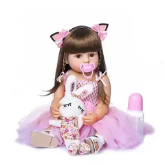 BESTOYS - Bebé Muñeca Realista Reborn 100% Silicona 55cm 501