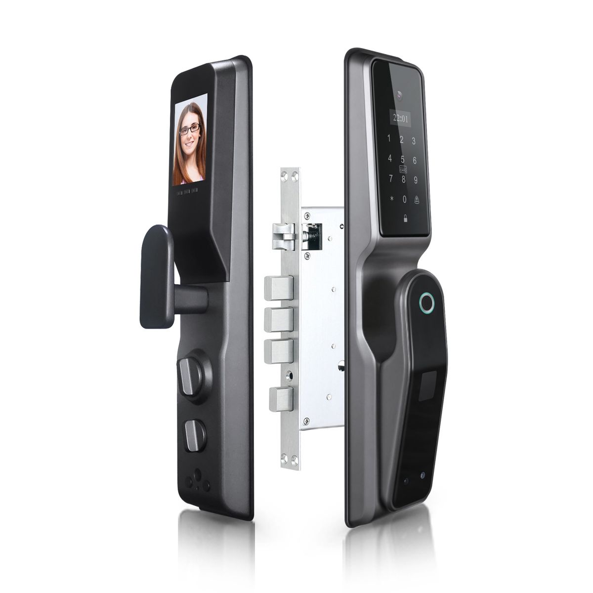 GENERICO - Cerradura Inteligente Wifi Con Cámara Huella Digital Tarjeta App