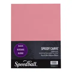 SPEEDBALL - Goma para Grabado Speedy-Carve Rosada (23x30cm)