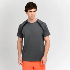 SPYDER - Polera Entrenamiento Hombre Sport Backcountry Gris