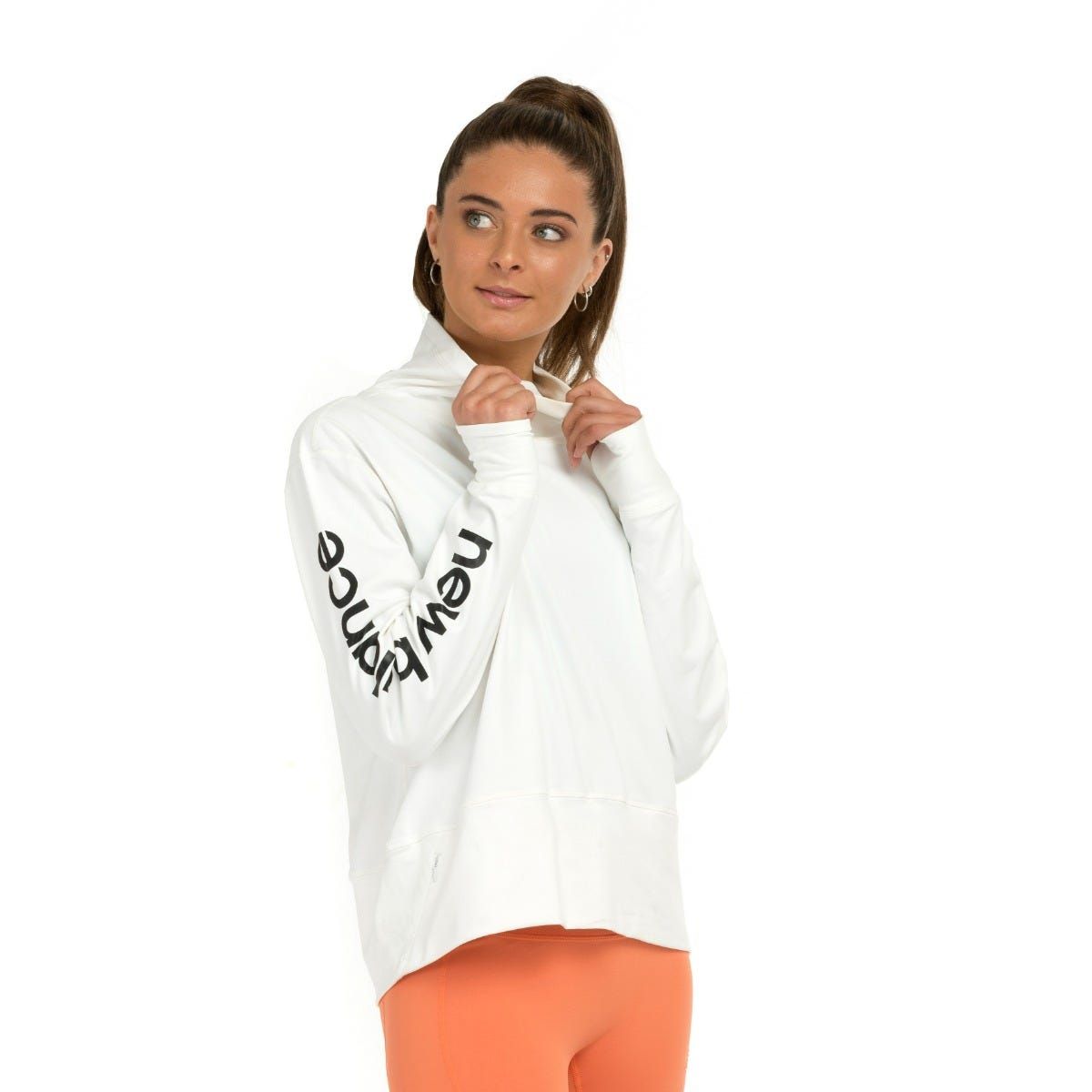 NEW BALANCE - Polerón Running Mujer New Balance Blanco