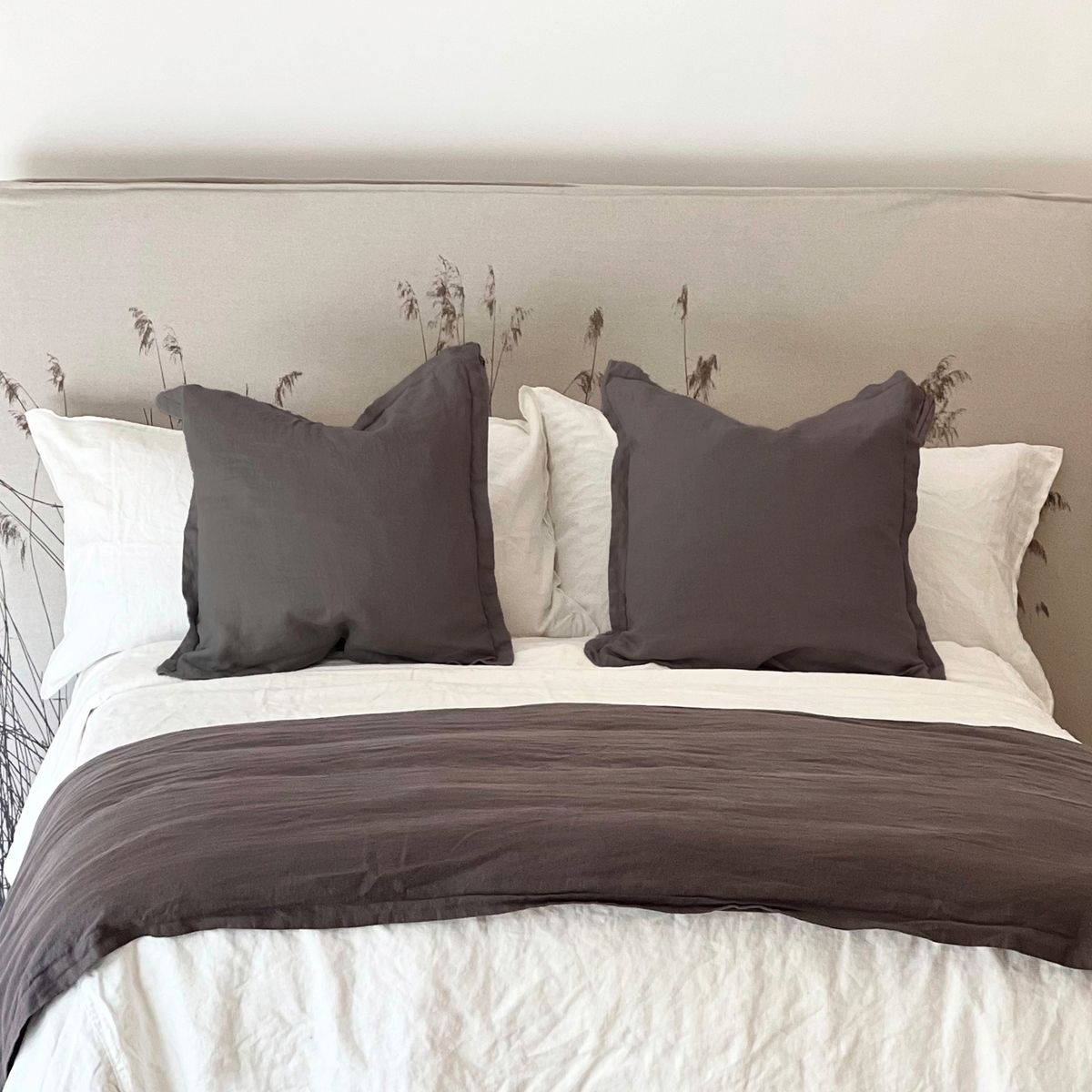 NATURALINO - Cojín Naturalino Ranco 60x55 Gris Oscuro