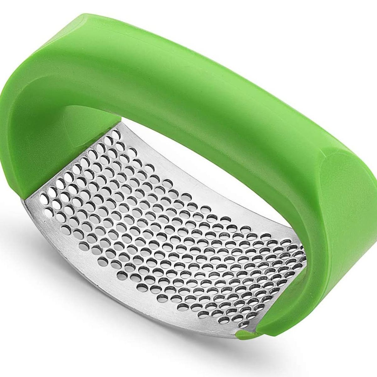 GENERICO - Machacador Prensa De Ajo Triturador Ajos Acero Inoxidable Verde