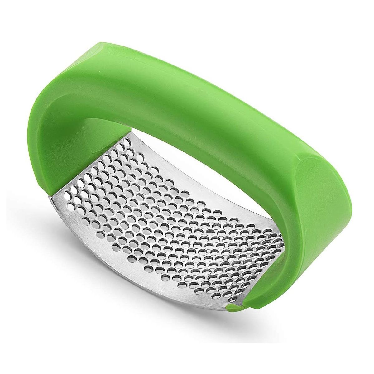 GENERICO - Machacador Prensa De Ajo Triturador Ajos Acero Inoxidable Verde