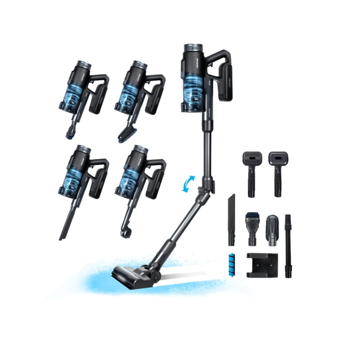 CECOTEC - Aspiradora Cecotec Conga Rockstar Deepclean Animal Inalámbrica