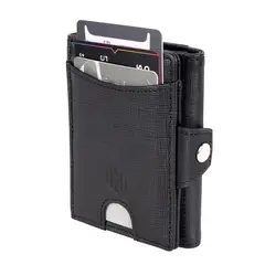 HARDLEY - Billetera Hombre 100Cuero Tarjetero Proteccion Rfid