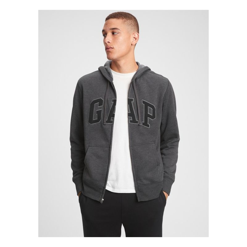 GAP - Poleron Logo Con Cierre Gris GAP