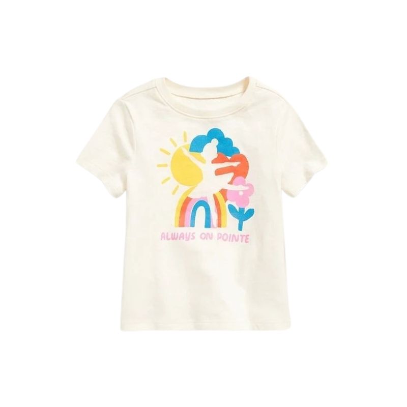 OLD NAVY - Polera Grafica Blanco OLD NAVY