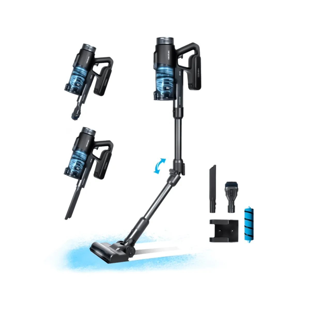 CECOTEC - Aspiradora Inalámbrica Vertical Cecotec Conga Rockstar Deepclean Flex