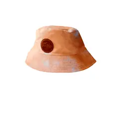 NIBA - Gorro Bucket Naranjo Blanco