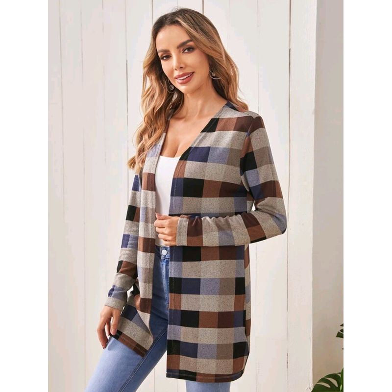 TENDENCIAS - Blazer Liso de Cuadros