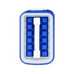 GENERICO - Molde Para Hielo Hielera Botella Fabrica Cubo Cubetera Hielo Azul