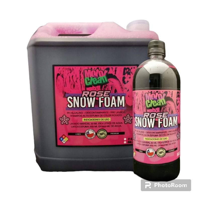 GENERICO - Shampoo Rosado Snow foam 1L MotorClean