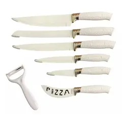 GENERICO - Set Cuchillos 7 Piezas Juegos Cuchillos Cuchillo Asado Cocina