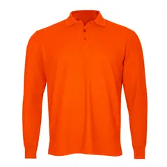 ANDESLAND OUTDOOR APPAREL - Polera Algodón Pique Manga Larga Velox Naranja Hombre