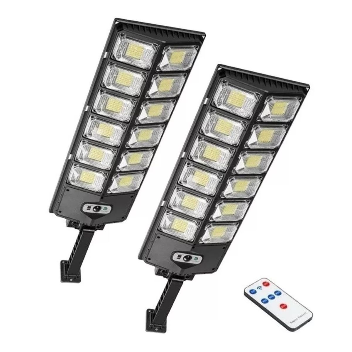 EOLAND - X2 Foco Led Sensor Focos Solares Lamparas Aplique Exterior 400w.