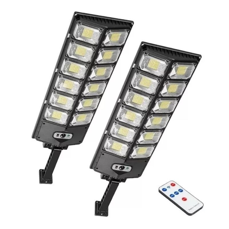 GENERICO - Pack X2 Foco Led Sensor Focos Solares Potente Exterior 400w Induction