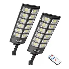 GENERICO - Pack X2 Foco Led Sensor Focos Solares Potente Exterior 400w Induction