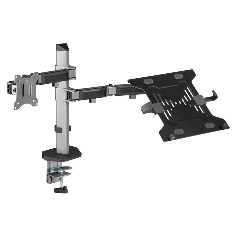 LINKON - Soporte Brazo Doble Monitor Notebook Linkon Escritorio Lujo