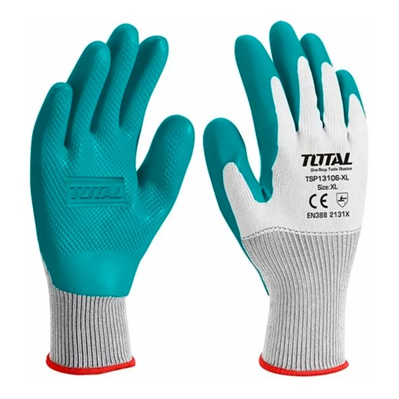 TOTAL TOOLS - Par De Guantes Latex Xl Total Tsp13106-xl