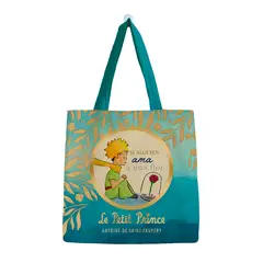 GENERICO - Bolsa Algodón Pequeña El Principito con La Rosa